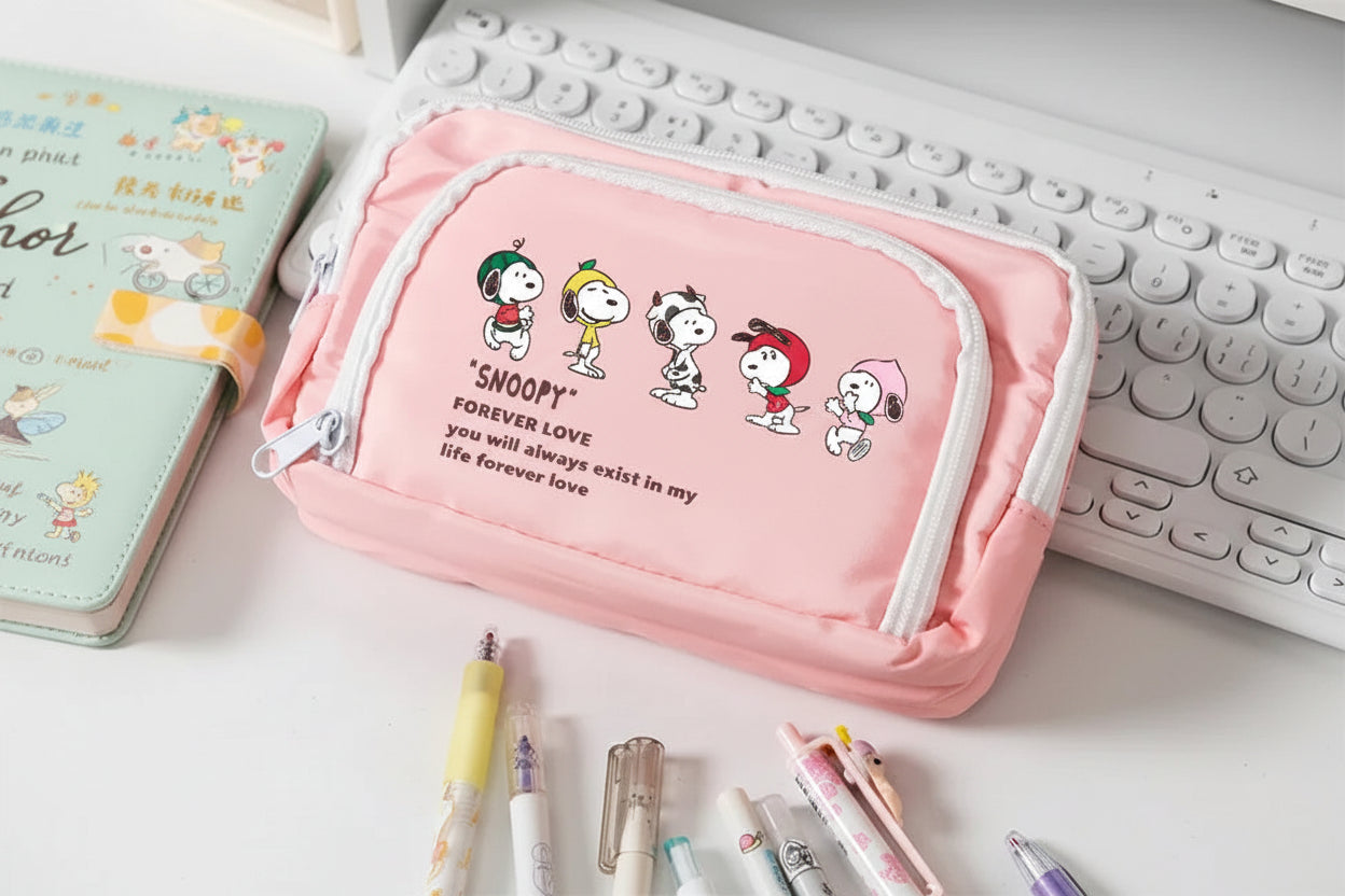 Snoopy 3 Layer Pencil Case
