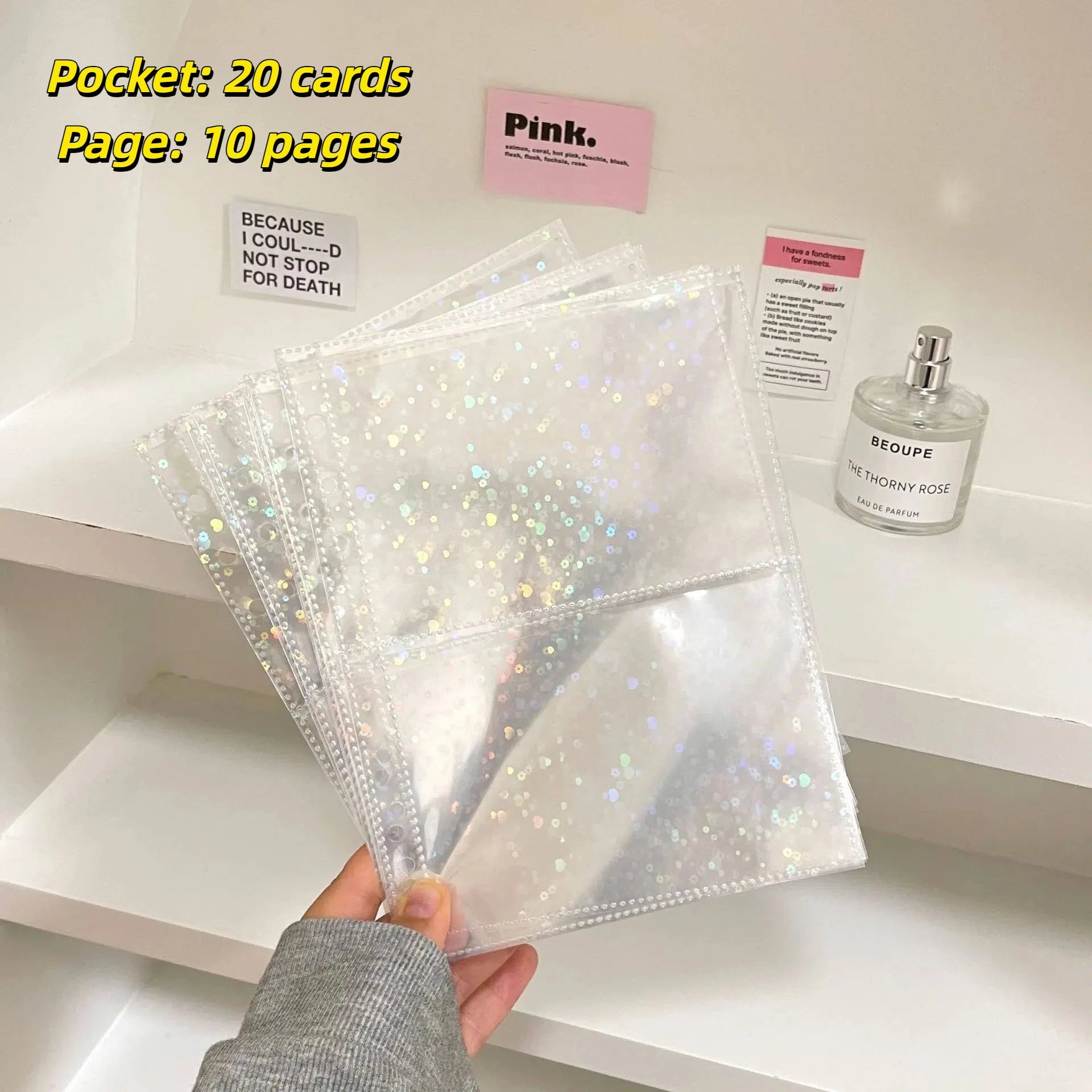 Kawaii Glittery Photo Sleeves