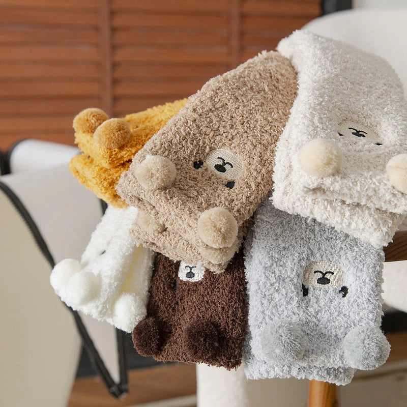 Bear Plushy Socks