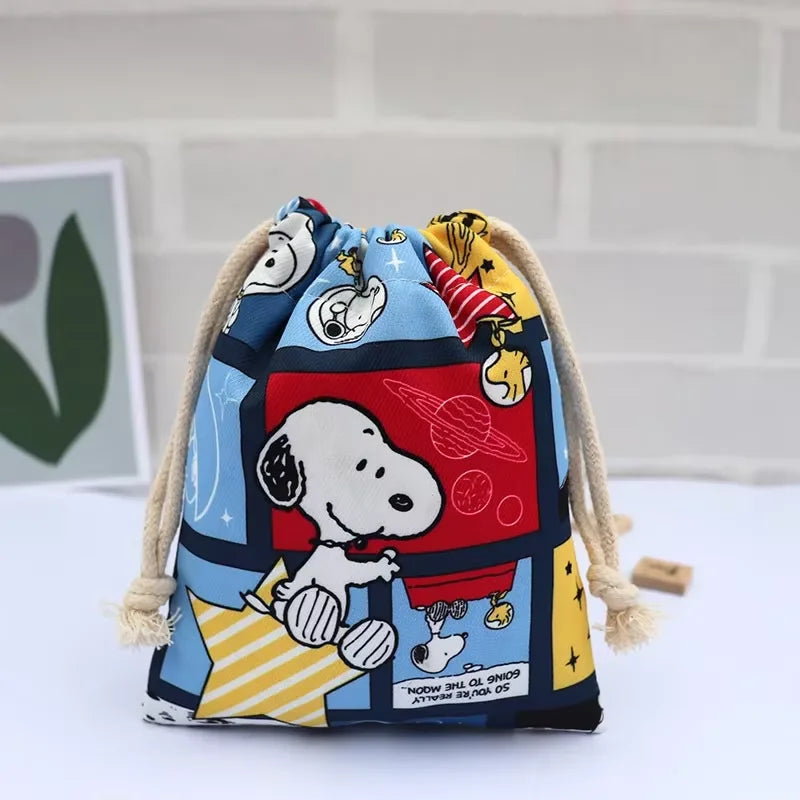 Snoopy Retro Drawstring Bag