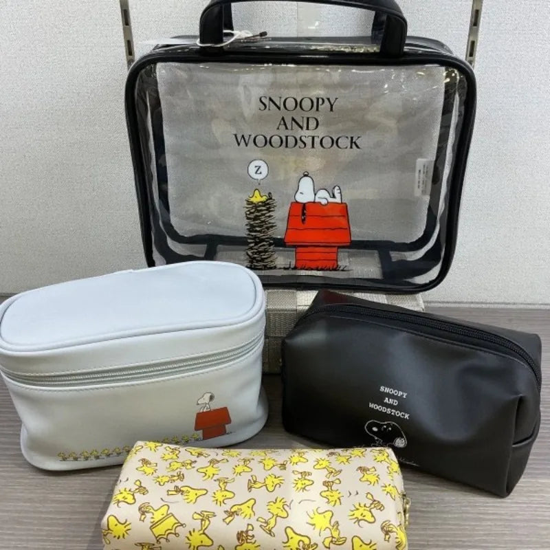 Snoopy World Transparent Storage Bag 4pcs