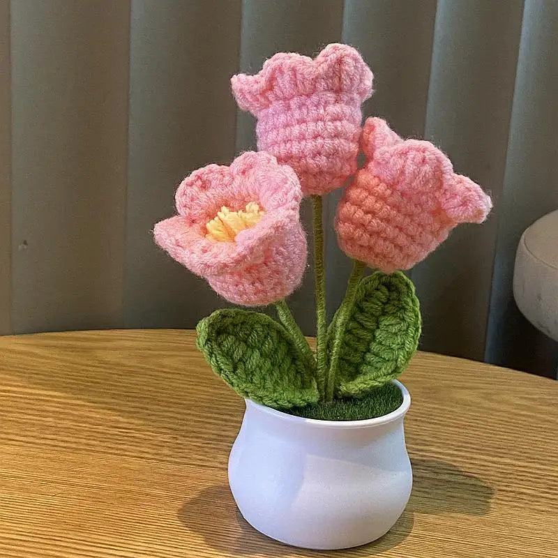Flowers in a pot crochet
