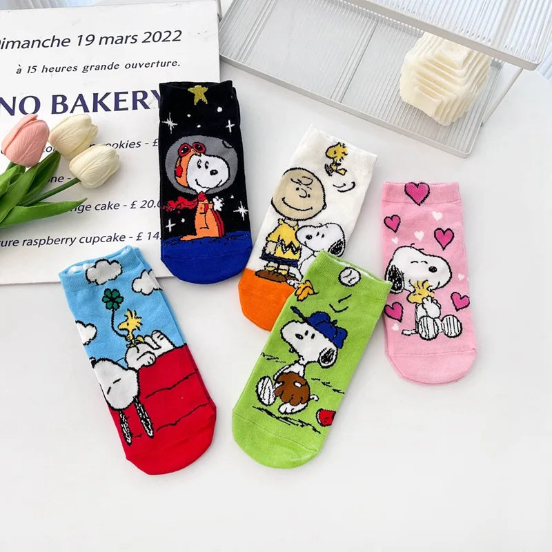 Snoopy Favourite Cozy Socks 5pcs Set