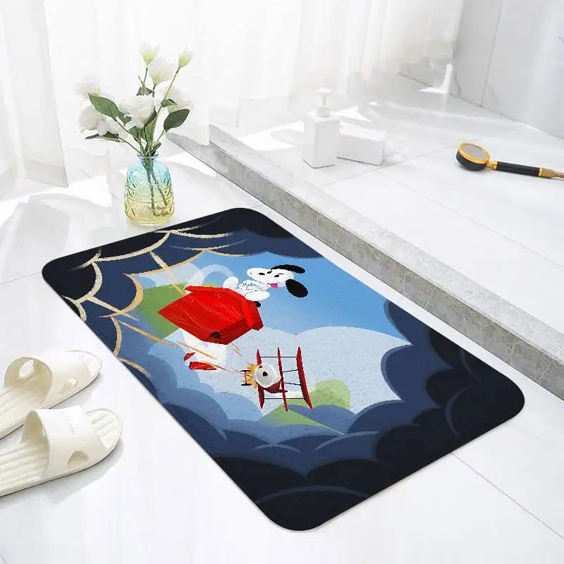 Snoopy Playful Bath Mat