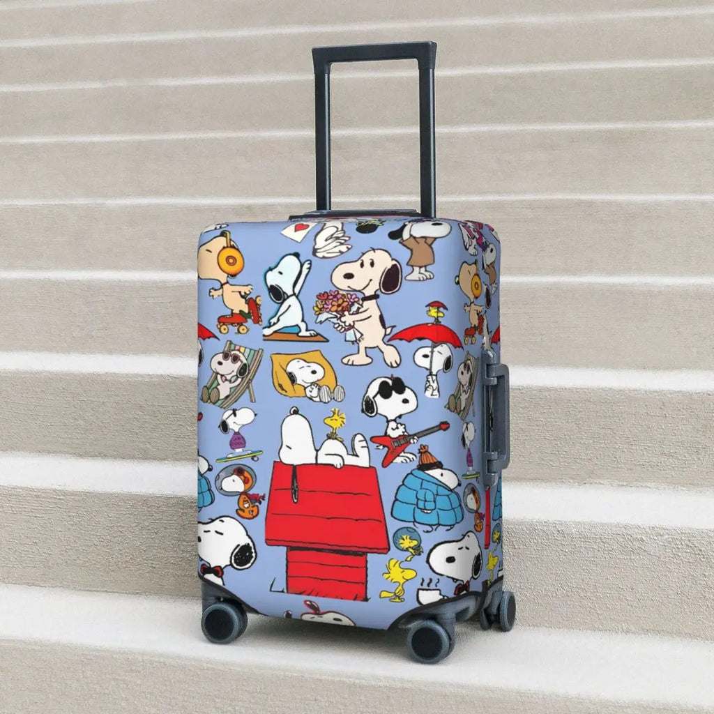Snoopy Exploring Luggage Cover
