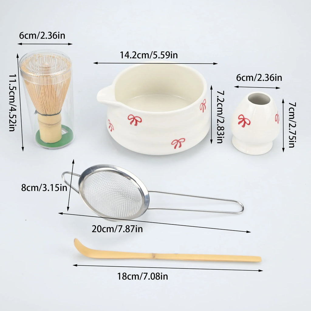 Bow Matcha Bowl Set