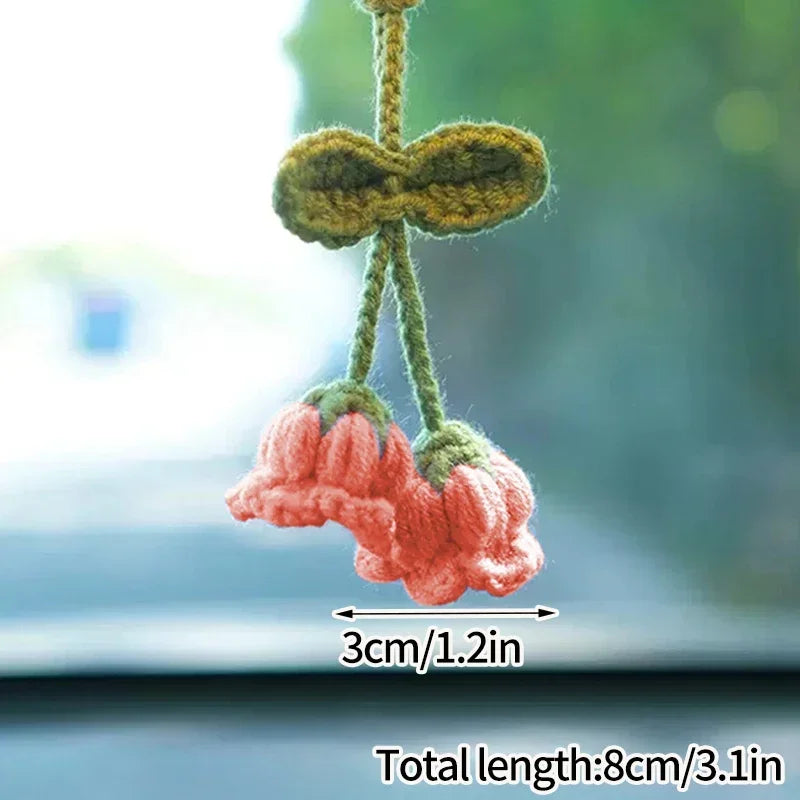 Lily Of The Valley Crochet Keychains