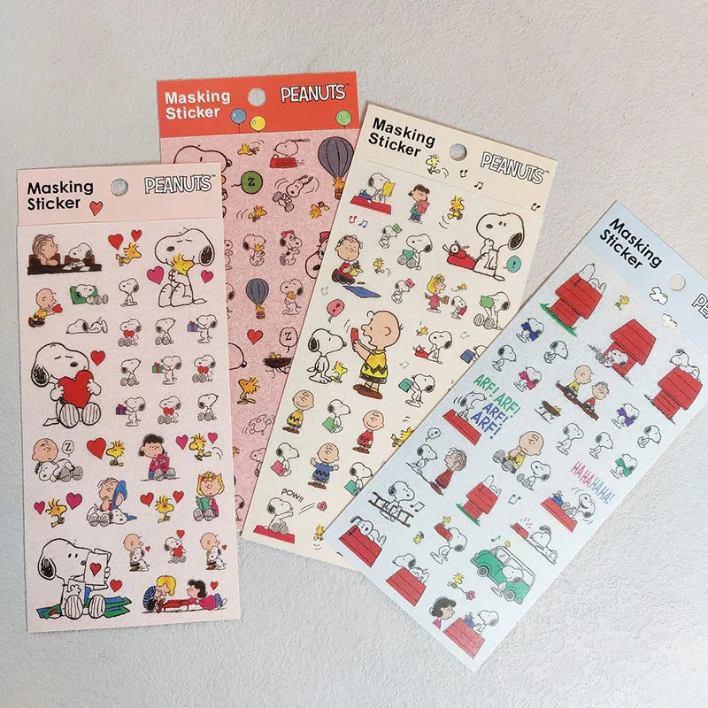 Snoopy Kawaii Stickers (4pcs)