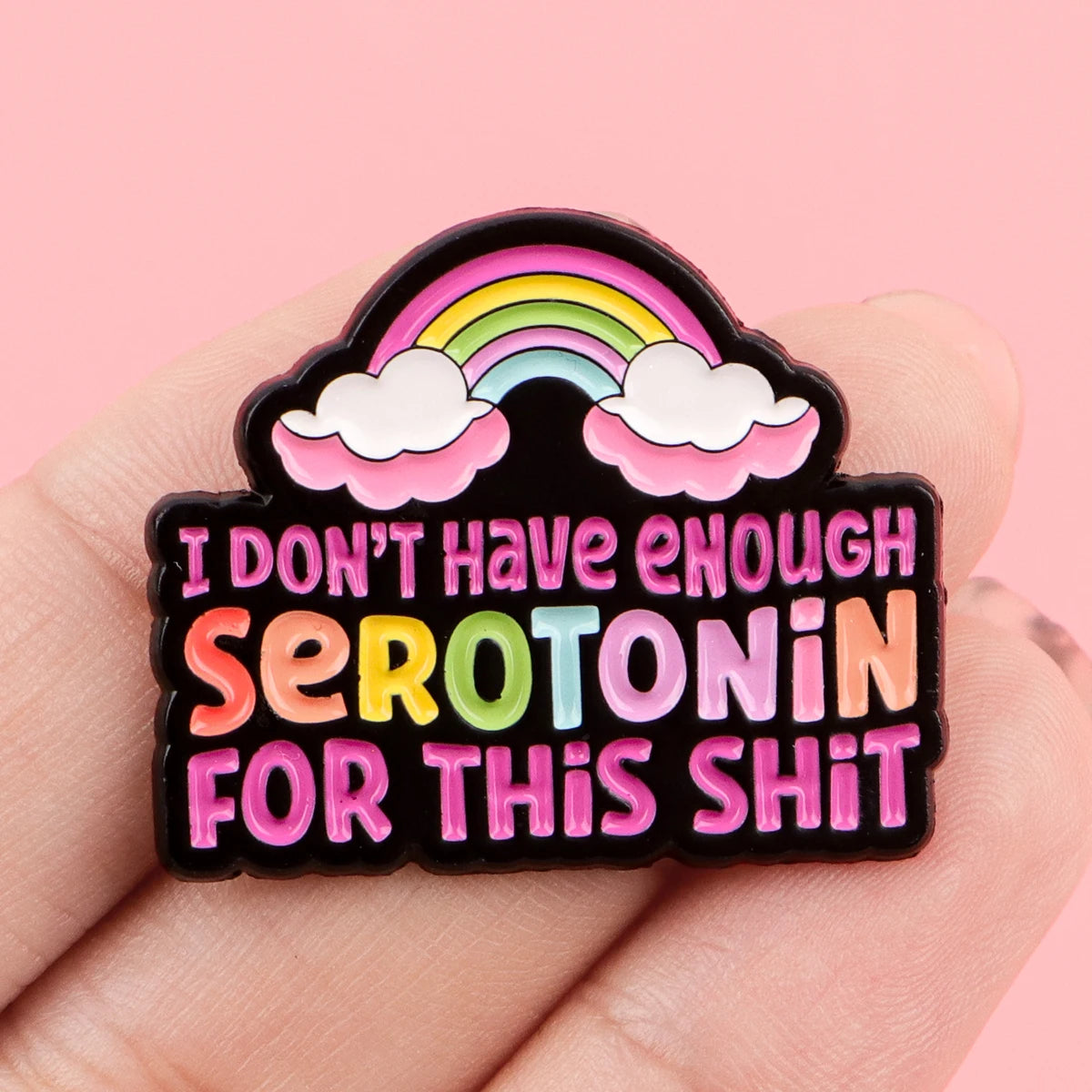 Serotonin Brooch