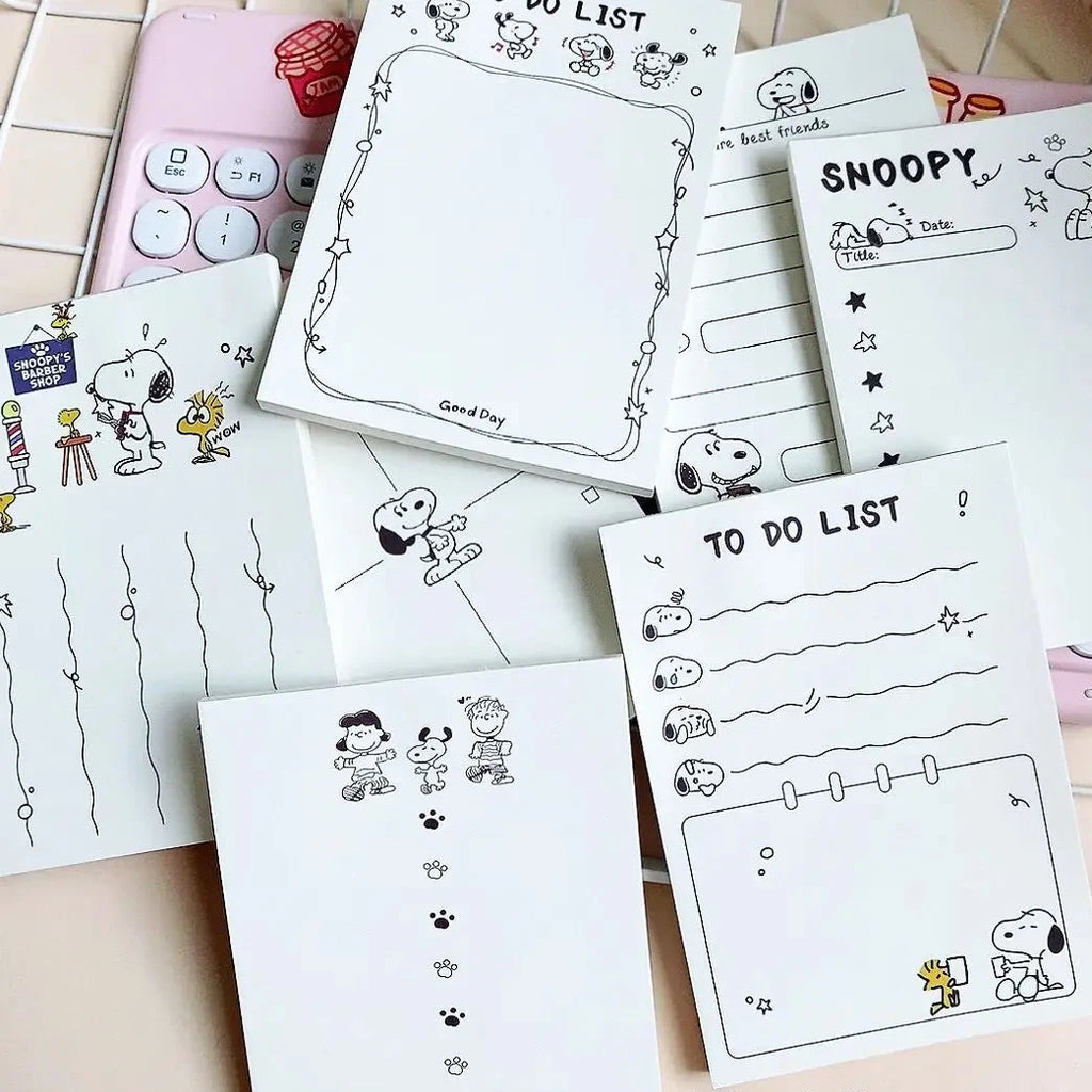 Snoopy Stay Organised Memo Pads (8pcs)