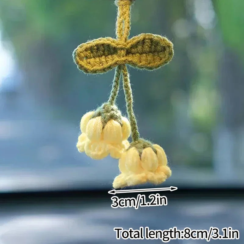 Lily Of The Valley Crochet Keychains