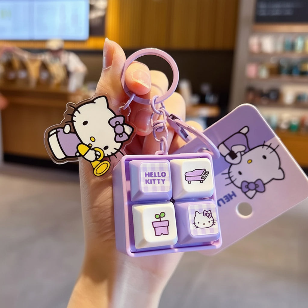 Helo Kitty Keyboard Keychain