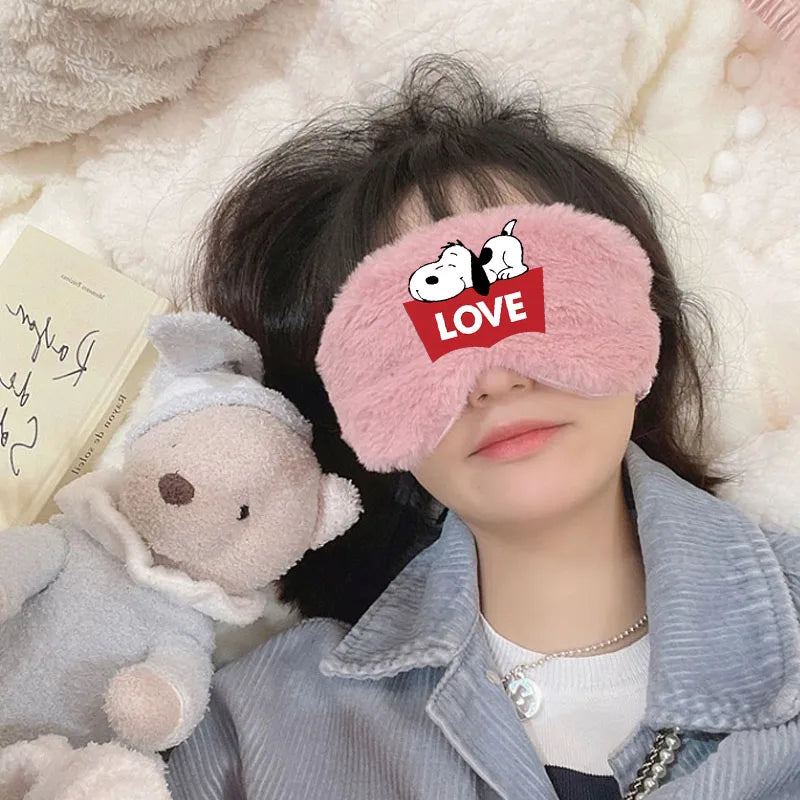 Snoopy Plushy Eye Mask