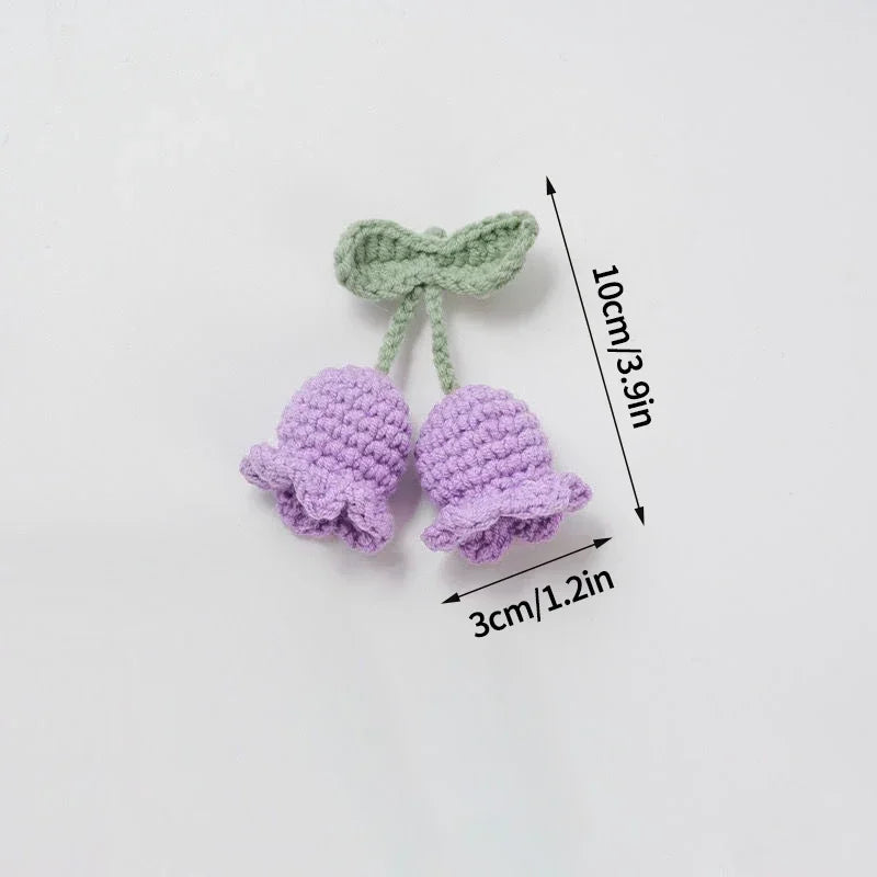 Lily Of The Valley Crochet Keychains