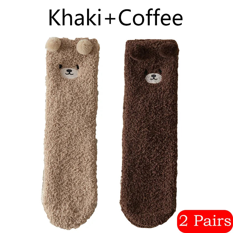 Bear Plushy Socks