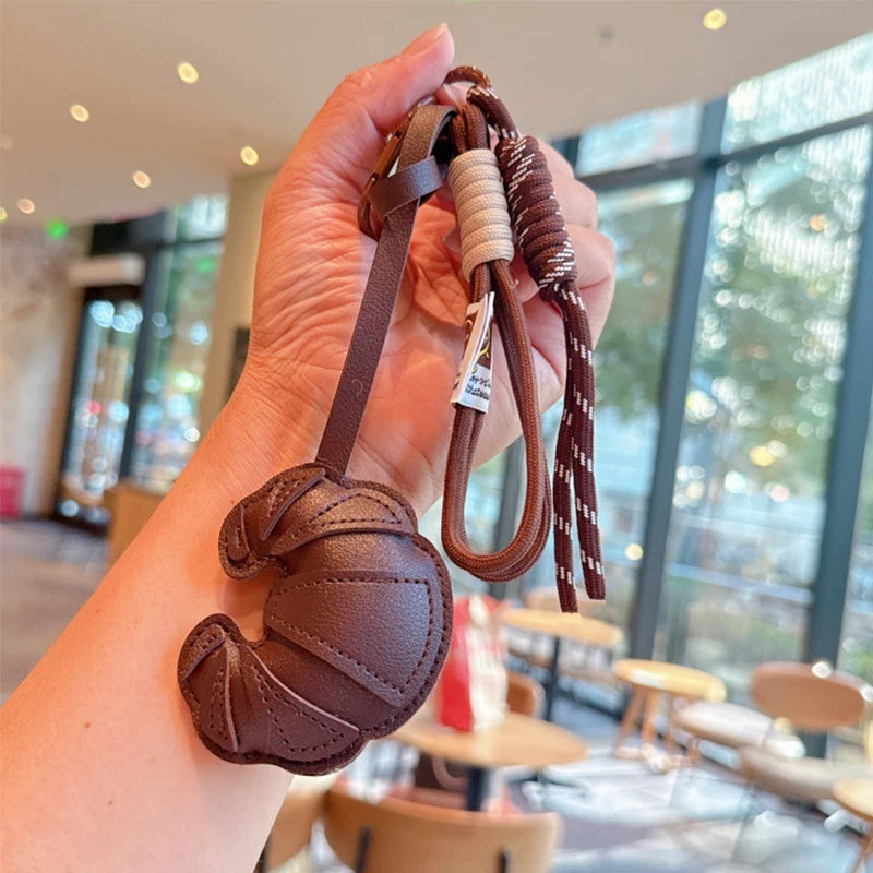 Croissant & Chocolate Keychain