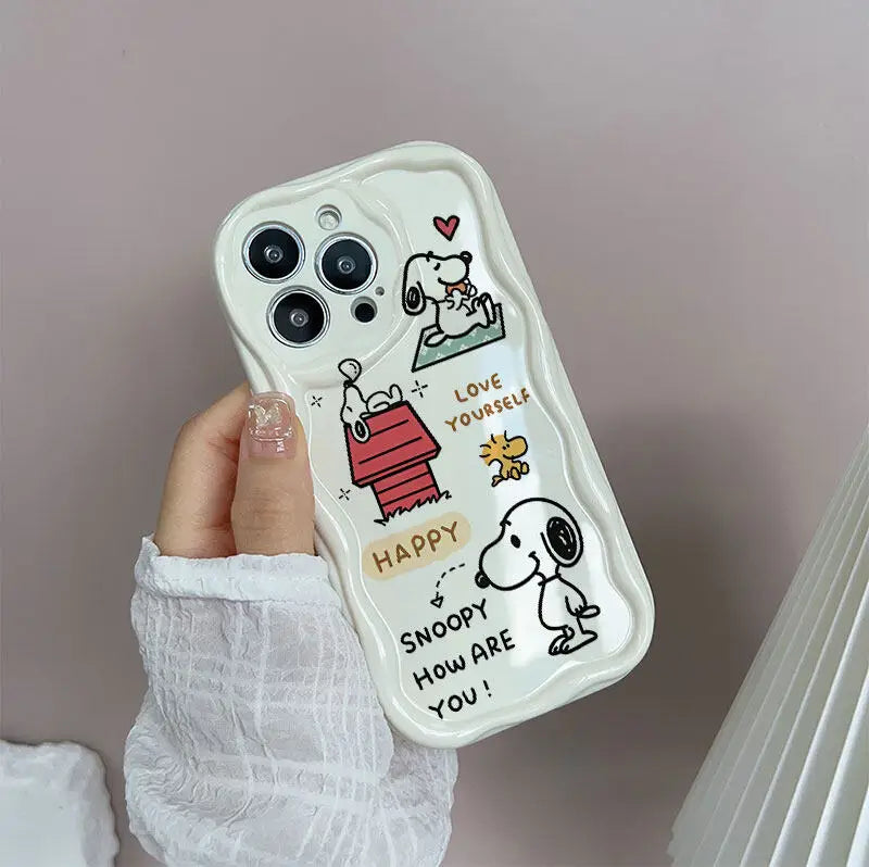 Snoopy Kawaii Wave Phone Case