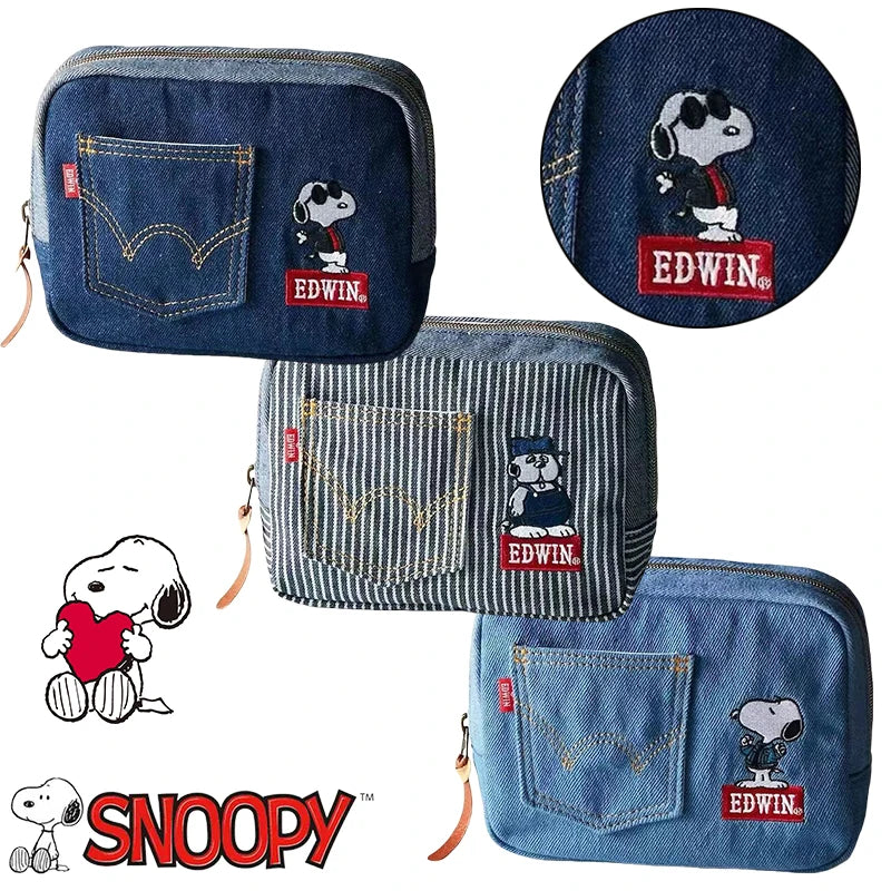 Snoopy Denim Pocket Wallet