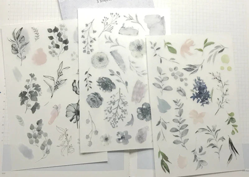 Plant 3pcs Stickers Set