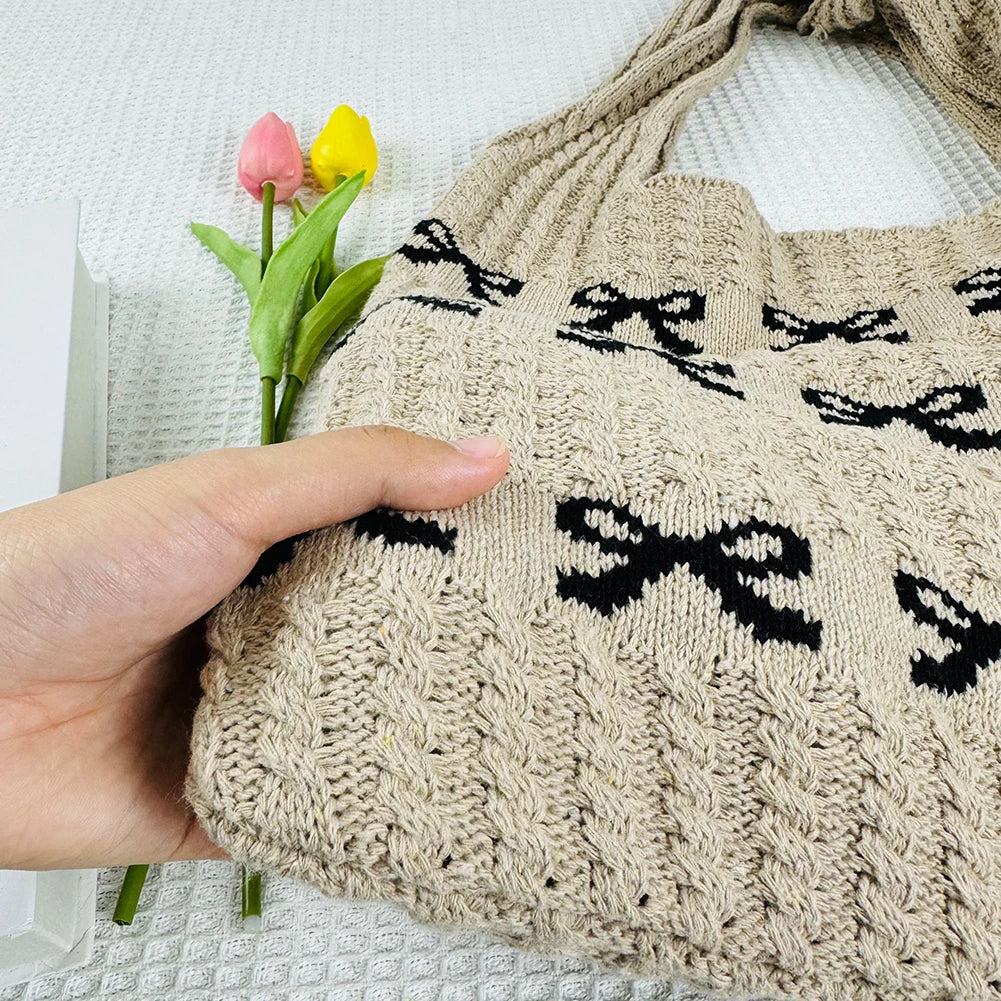 Bow Crochet Bag