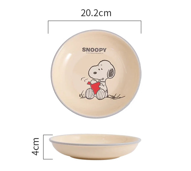 Snoopy Satisfied Plate