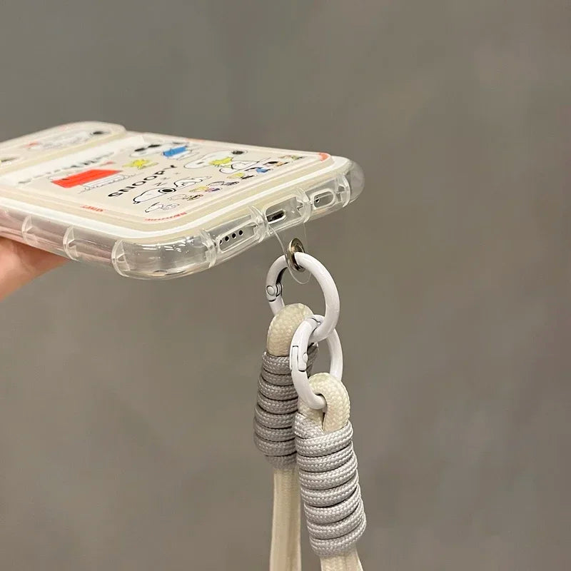 Snoopy Kawaii Phone Case With Lanyard