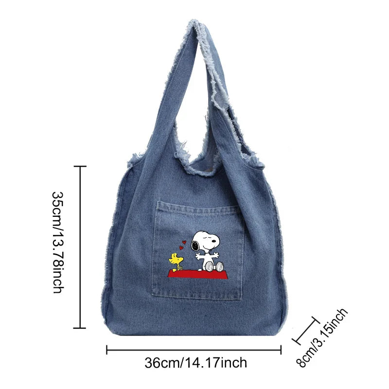 Snoopy Vibin Denim Bag