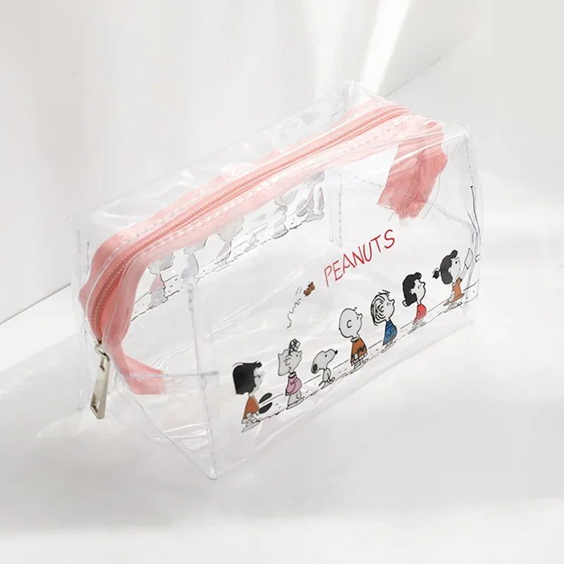 Snoopy Kawaii Transparent Cosmetic Bag