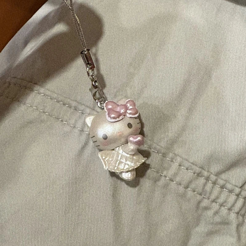 Hello Kitty Pearl Keychain