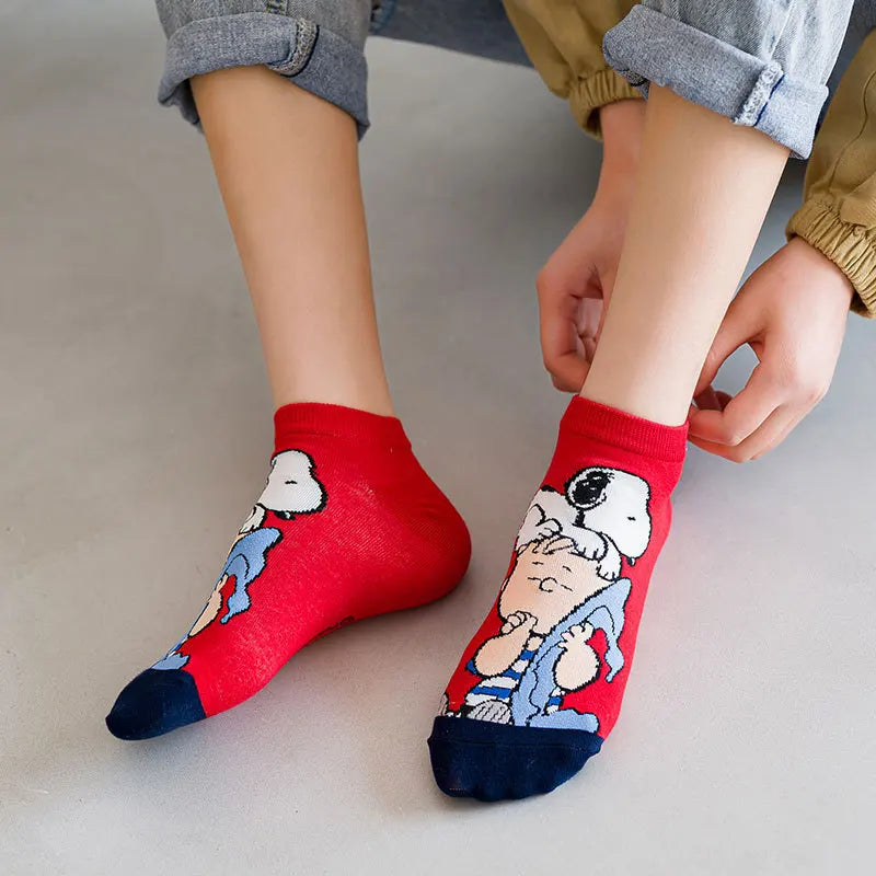 Snoopy Favourite Cozy Socks 5pcs Set
