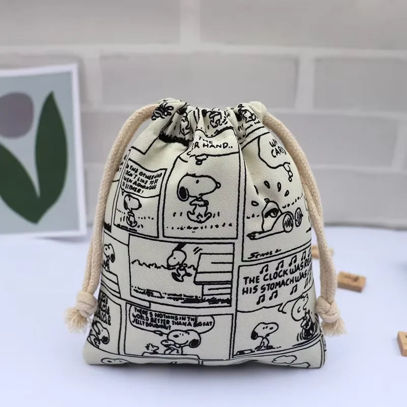 Snoopy Retro Drawstring Bag
