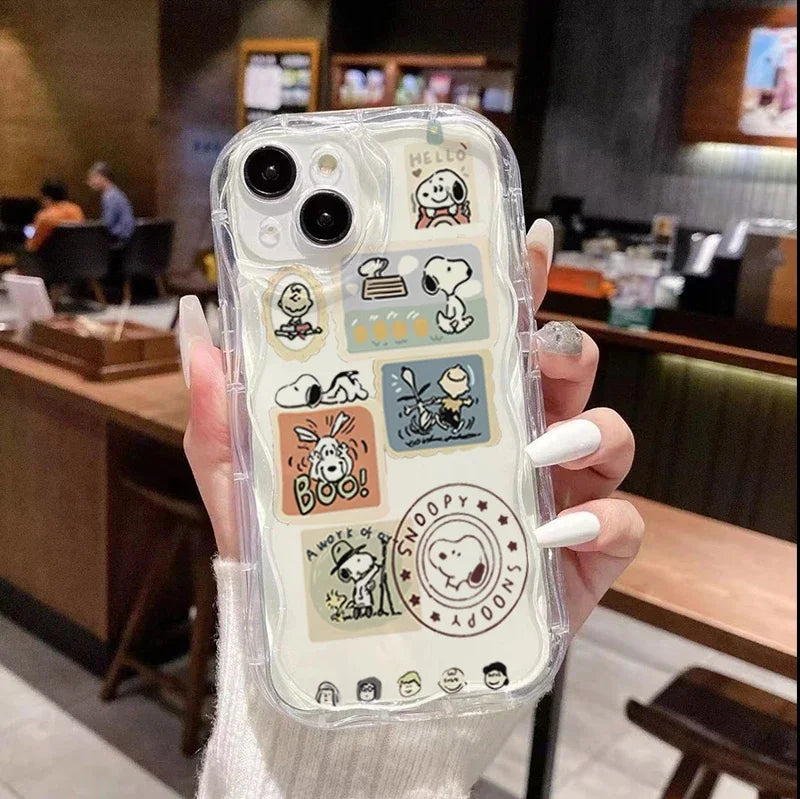 Snoopy Kawaii Wave Phone Case