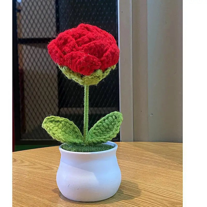 Roses In A Pot Crochet