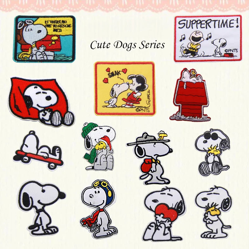 Snoopy Mood Embroidered Patch