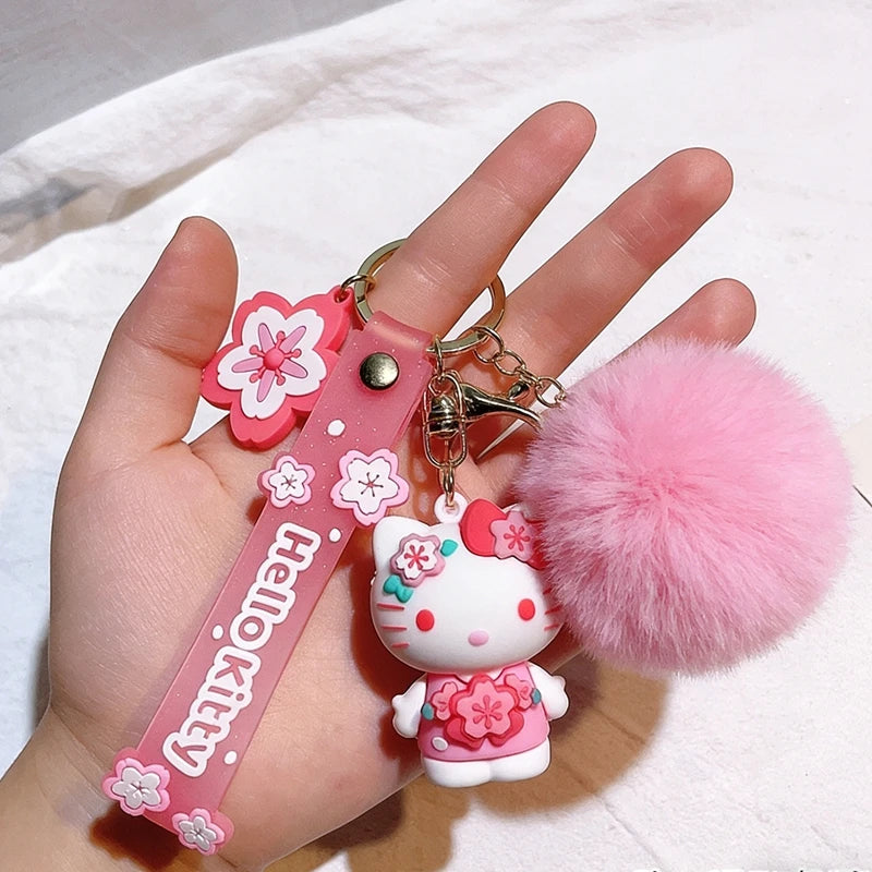 Hello Kitty Sakura Keychain