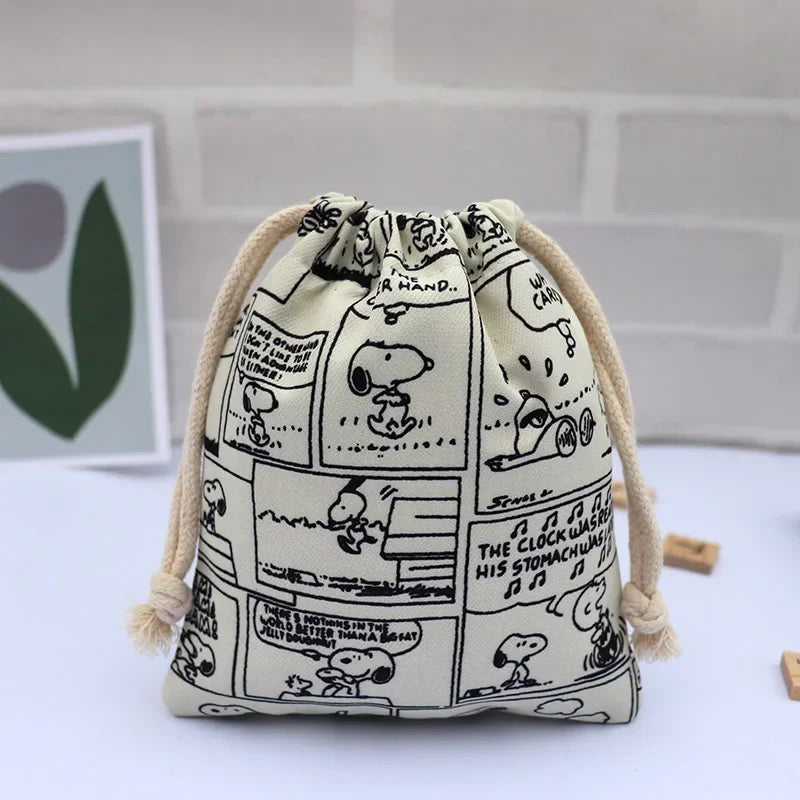 Snoopy Retro Drawstring Bag