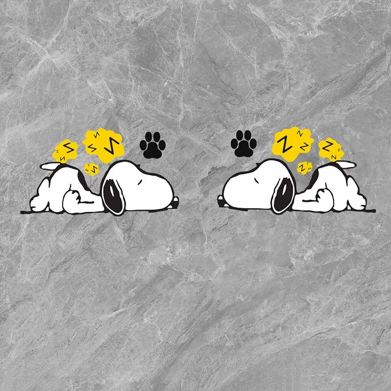 Snoopy Snoozing Car Sticker