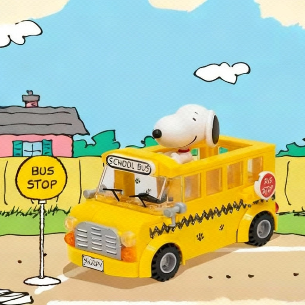 Snoopy Bus Building Blocks