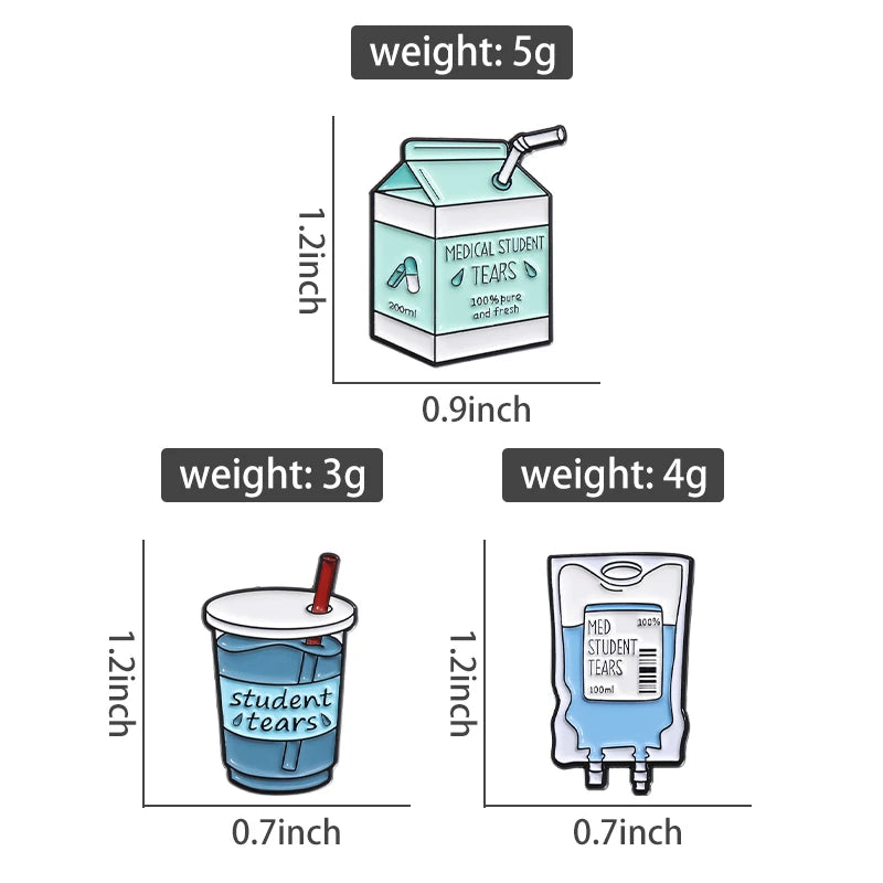 Medical Student Tears Brooch