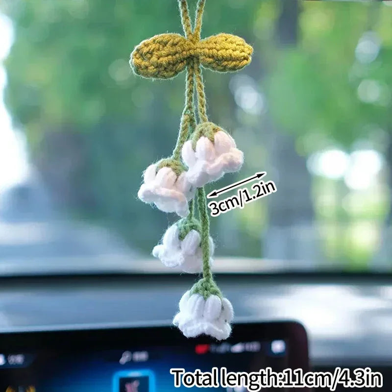 Lily Of The Valley Crochet Keychains