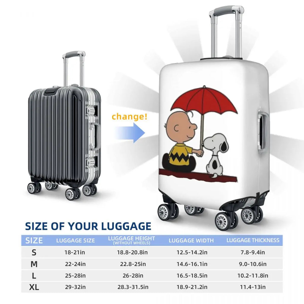 Snoopy Adventure Luggage Cover