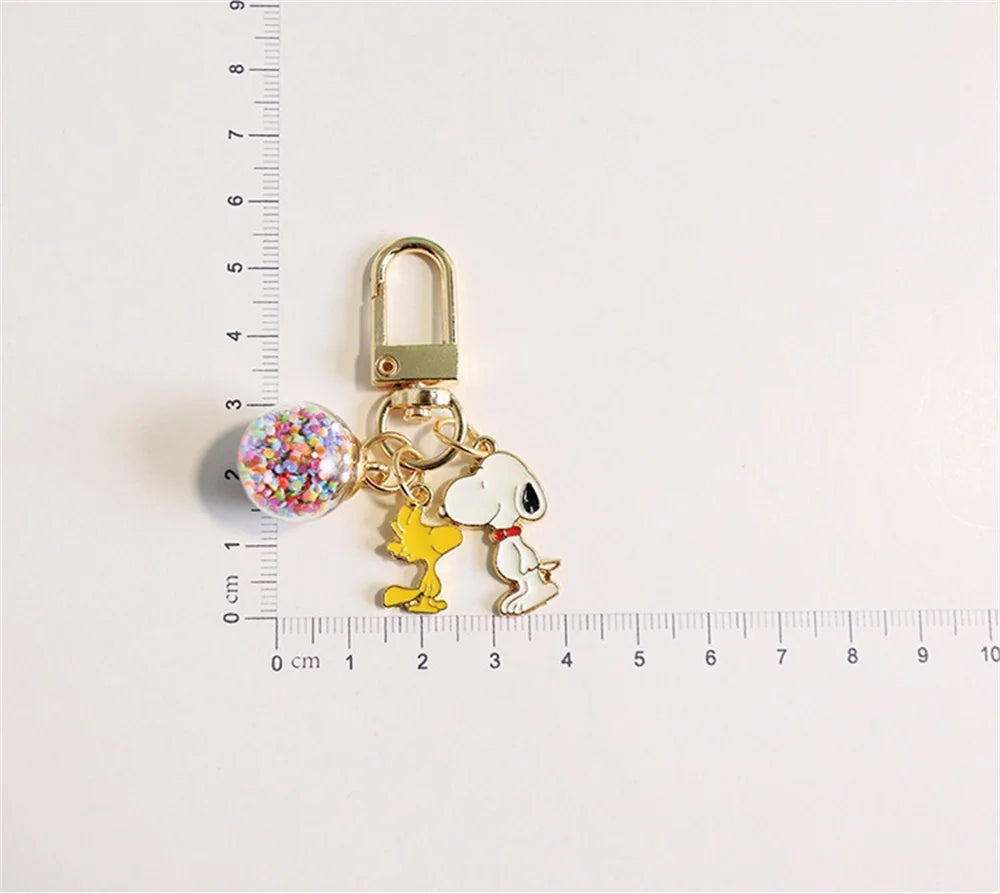 Snoopy & Woodstock Confetti Keychain