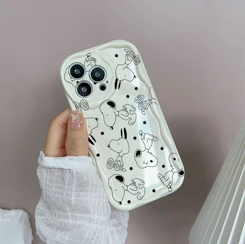 Snoopy Kawaii Wave Phone Case