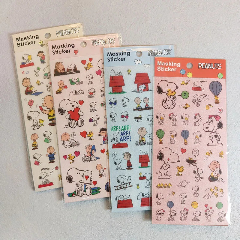 Snoopy Kawaii Stickers (4pcs)