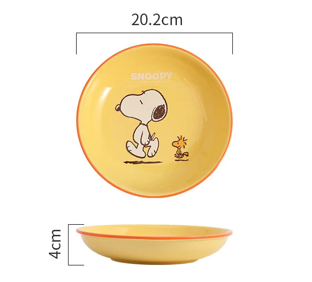 Snoopy Satisfied Plate