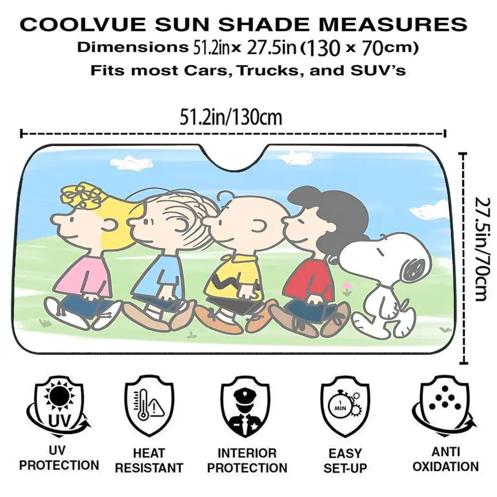 Snoopy Love Windscreen Cover