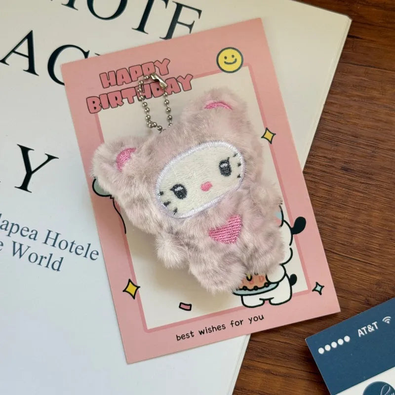 Hello Kitty Leopard Keychain