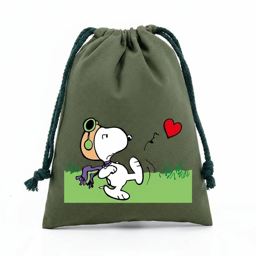 Snoopy Adventure Drawstring Bag