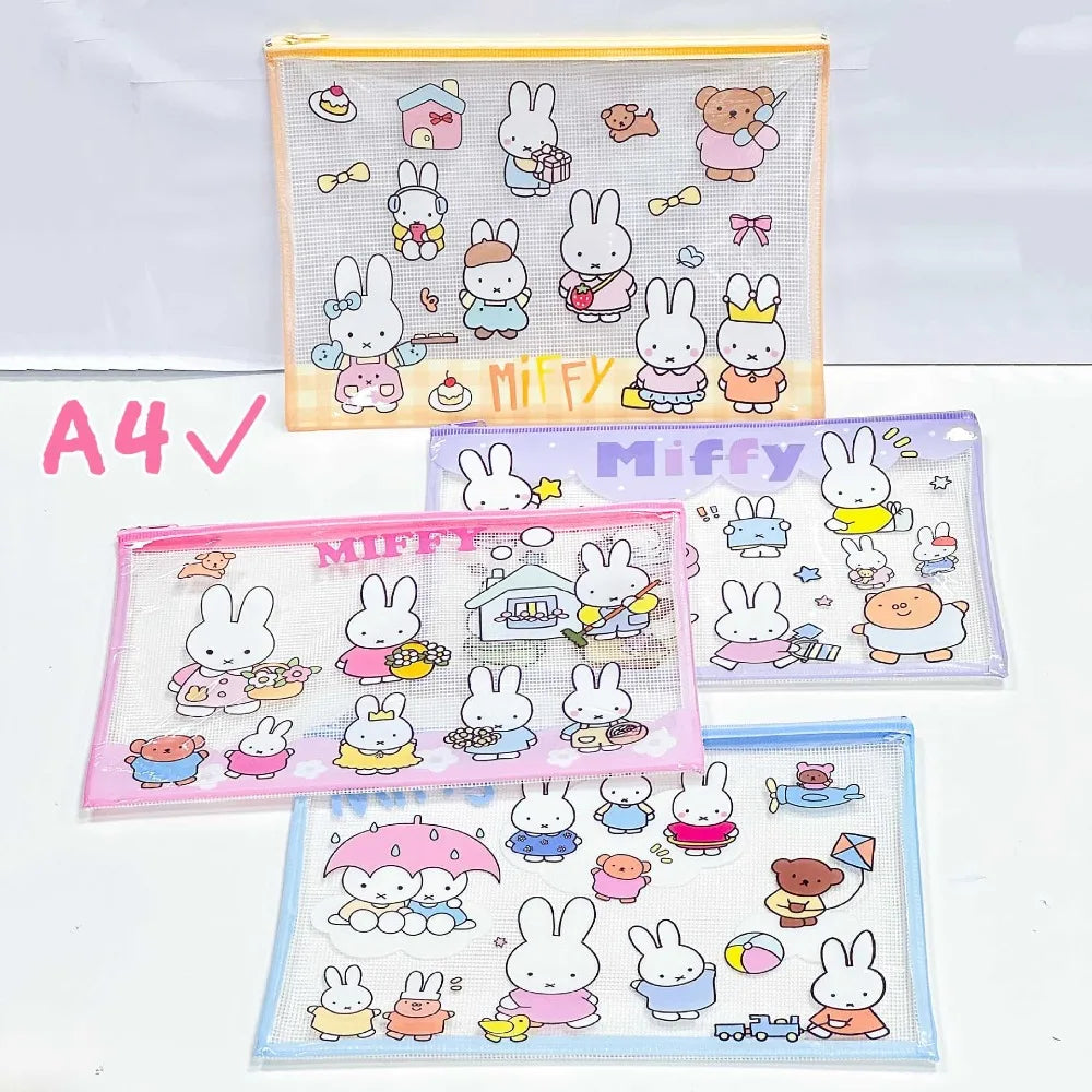 Miffy Kawaii Transparent Bag 4pcs