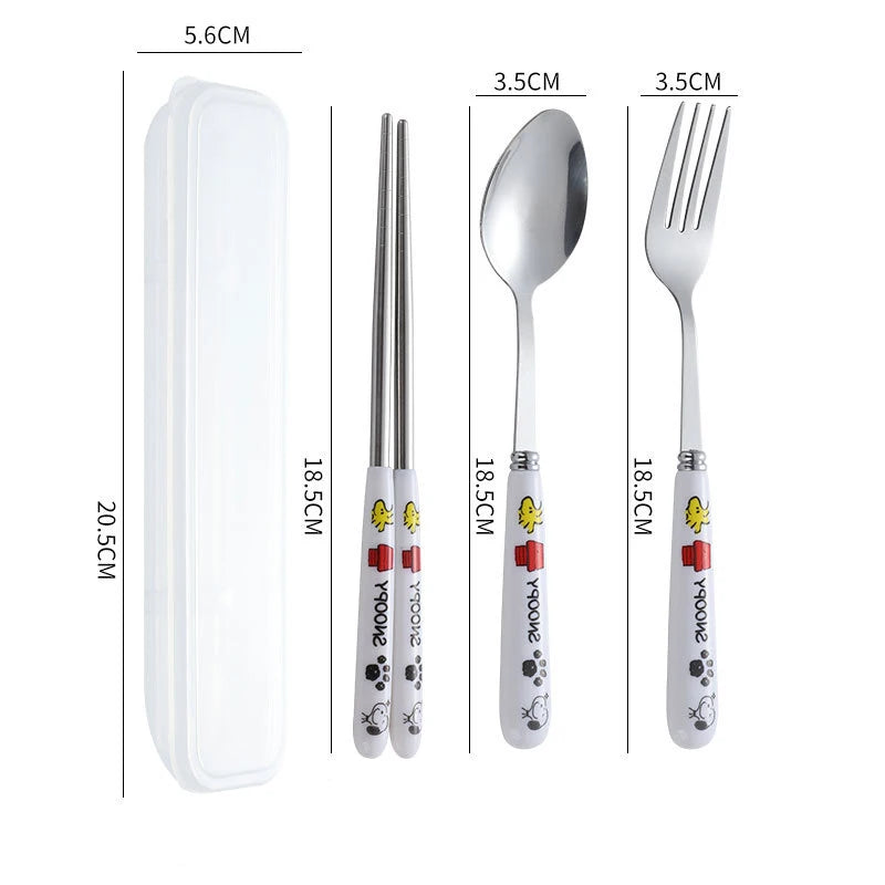 Snoopy 4pcs Utensils Set